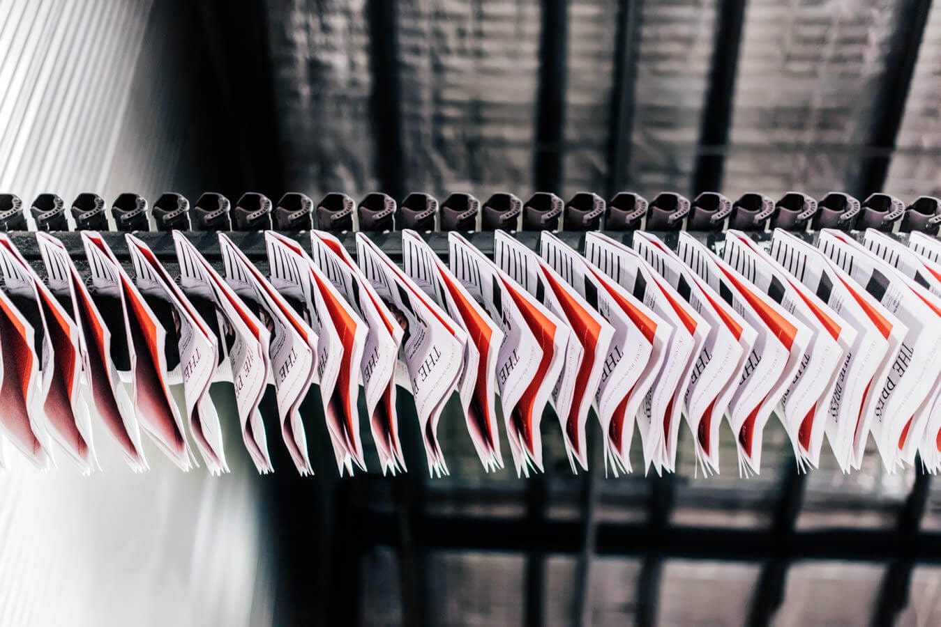 Image of magazines being made.